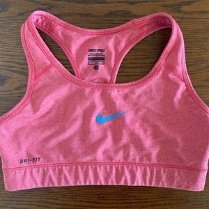Nike Pro Dri Fit Sports Bra Pink